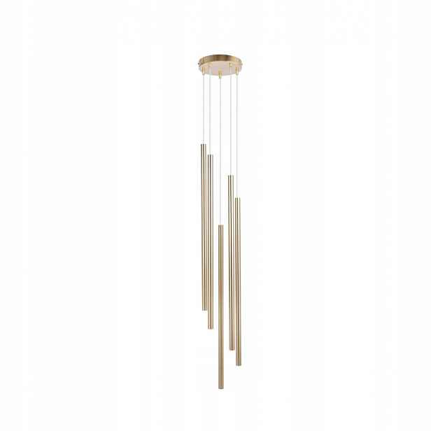 Závěsná lampa Sopel Lux Zlatá 5 zdrojů G9 Led Ocel Sigma Lighting