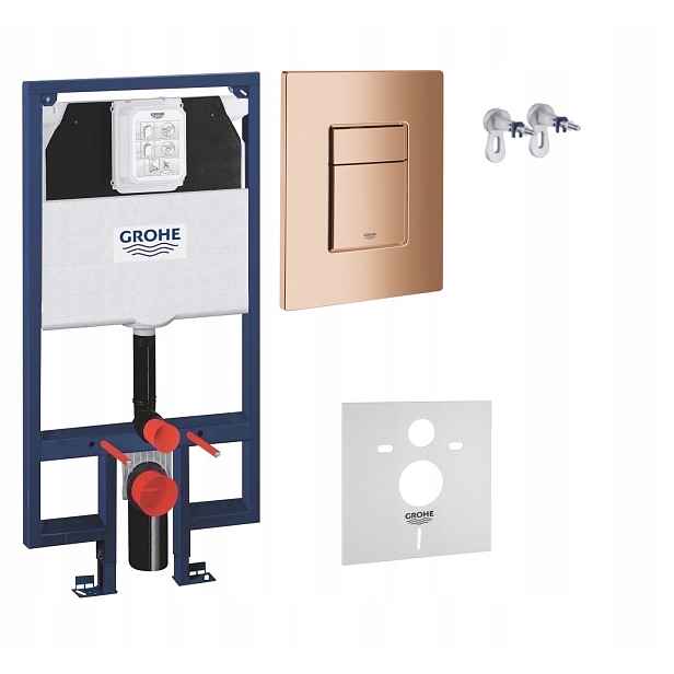 Kompletní podomítkový Wc set 5v1 – stojan Grohe Slim tlačítko