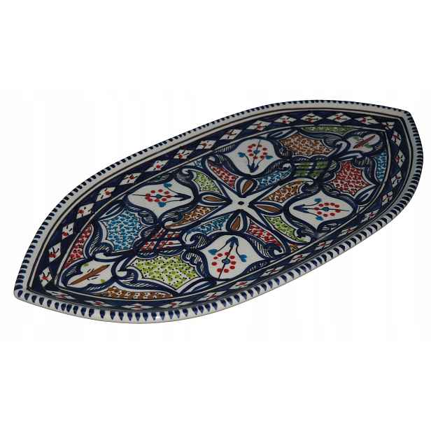 Gruzie Chaczapuri Pide Pizza Turecká Pizza Velký Krásný Talíř 43 cm