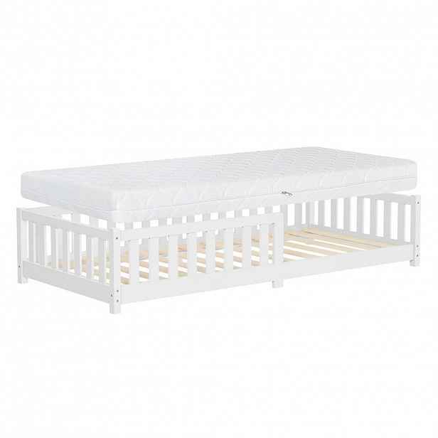 ML-DESIGN DĚTSKÁ postel 90x200 cm bílá s matrací V:16 cm