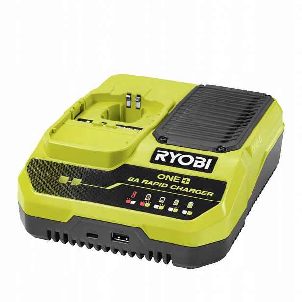 Nová rychlá nabíječka RC18180 8A 18V One+ Usb-c Usb-a Ryobi