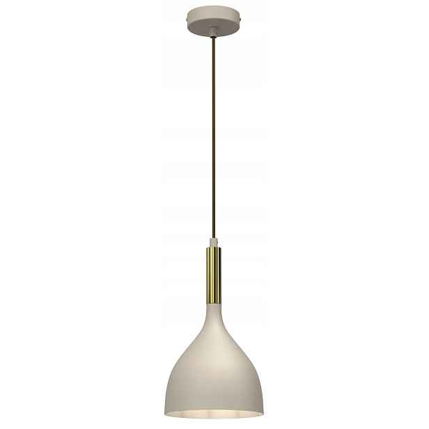 Závěsná lampa Noak Béžová Zlatá Kovová Teplá Estetika