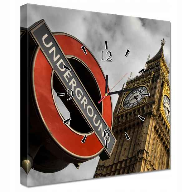 Nástěnné hodiny 40x40 Underground Big Ben