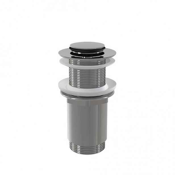 Alca Výpust umyvadlová CLICK/CLACK G 5/4" bez přepadu, malá zátka, kov, chrom-lesk A394