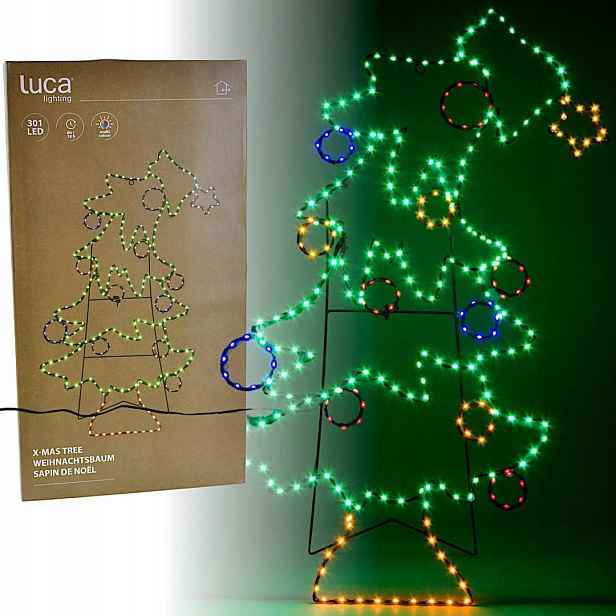 Dekorativní Figurka Vánoční Stromek 301LED 90CM IP44 Luca Edelman