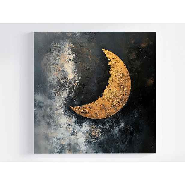 Obraz Na Plátně Canvas Abstrakce Nebe Noc Měsíc Nů Luna Kosmos 60x60