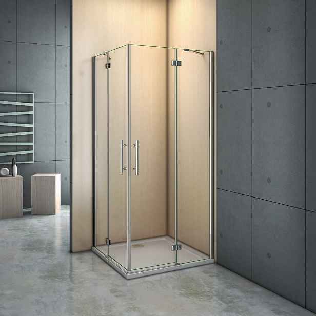 Stacato NYMPHA LINE SPRCHOVÁ ZÁSTĚNA ČTVEREC/OBDÉLNÍK S ROHOVÝM VSTUPEM dveře x dveře: 750x750mm