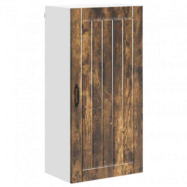 vidaXL Nástěnná skříňka LUCCA Kouřový dub 50 x 31 x 100 cm