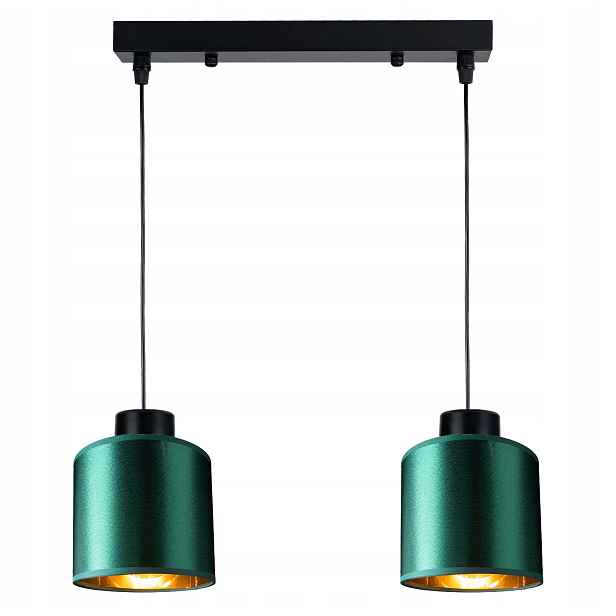 Závěsná Lampa Zwis stropní lustr Abażur zlatý
