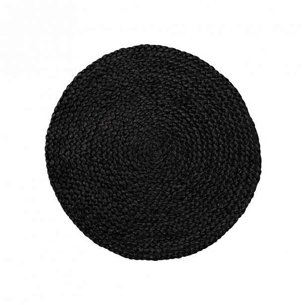 Černé prostrání z bavlny Södahl, ø 35 cm