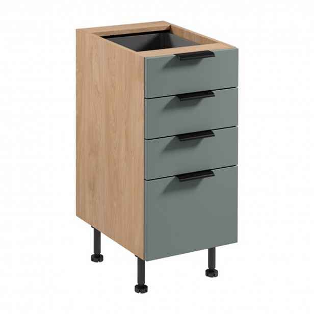 Kuchyňská skříňka SORENTO D40S4 AX - Puccini Zelená