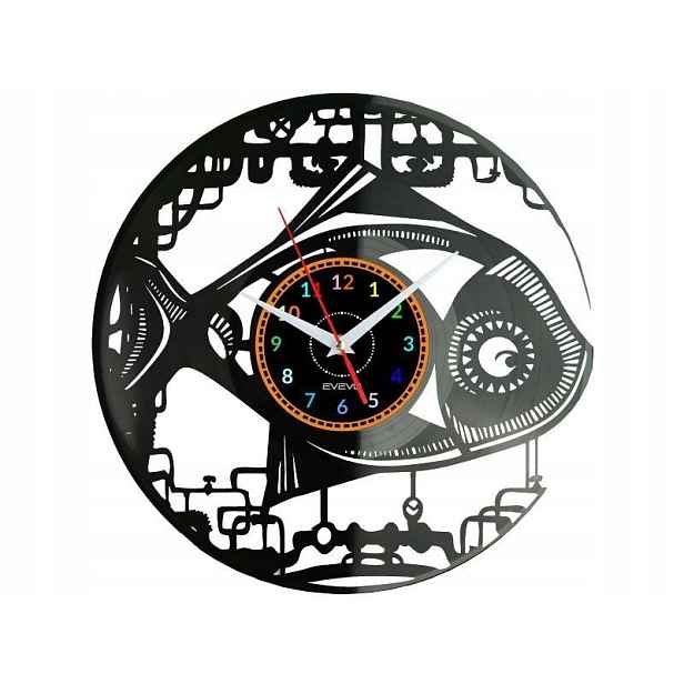 Steampunk Fish Nápad na Dárek Nástěnná Dekorace z vinylové desky