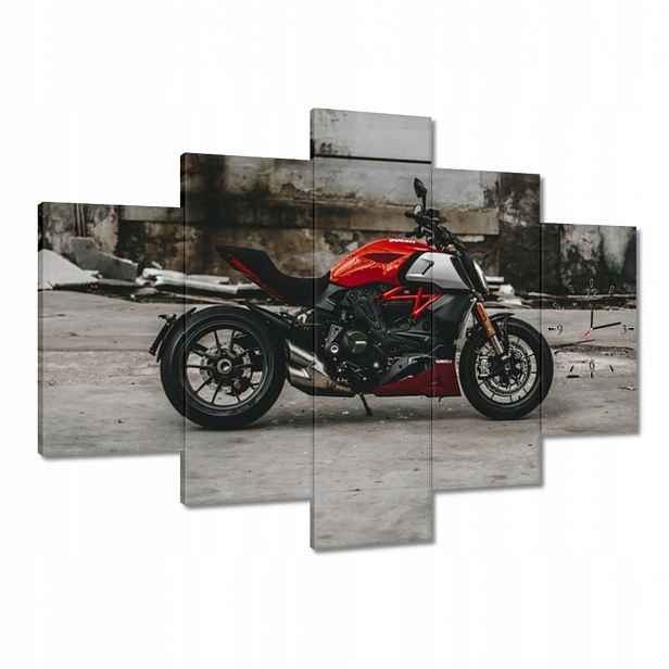 Hodiny 150x105 Červené Ducati Motocykl