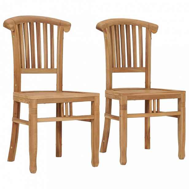 Zahradní židle 2 ks teakové dřevo