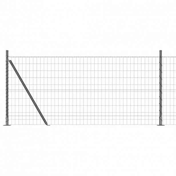 vidaXL Evropský plot s betonovou základnou 25 x 1 m Ocel potažená PVC
