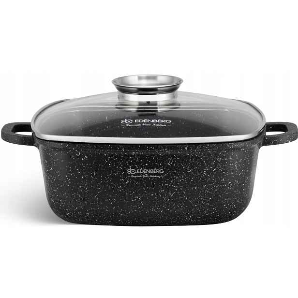 Hrnec Zapékací Mísa 5.5L 26CM Mramorová plynová indukce Edenberg Premium