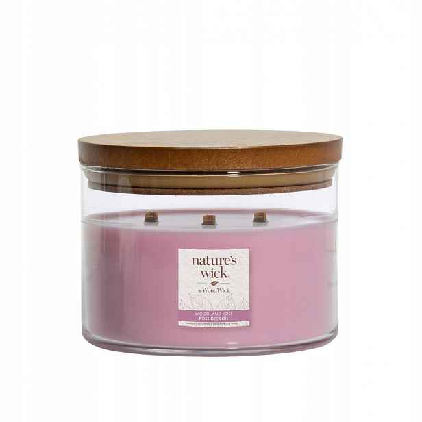 Nature's Wick by Woodwick svíčka Woodland Rose 433g