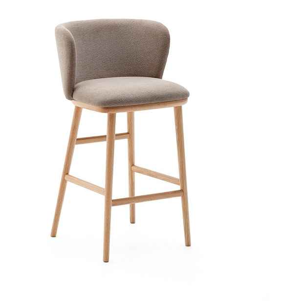 Světle hnědá barová židle (výška sedáku 65 cm) Ciselia – Kave Home