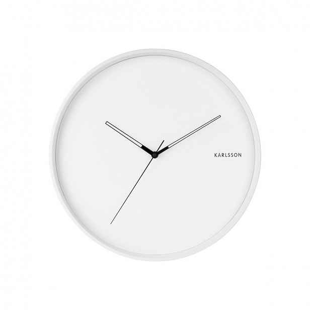 Bílé nástěnné hodiny Karlsson Hue, ø 40 cm