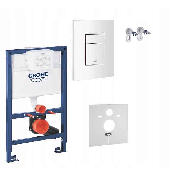5v1 Podomítkový Wc set, rám Grohe 82 cm tlačítko bílé