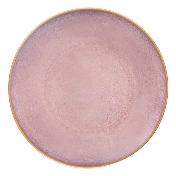 Růžový keramický talíř ø 27 cm Glaze – Orion