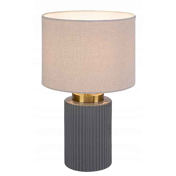Stolní lampa Rabalux Glovy keramická E14 40W popelavá 34 cm