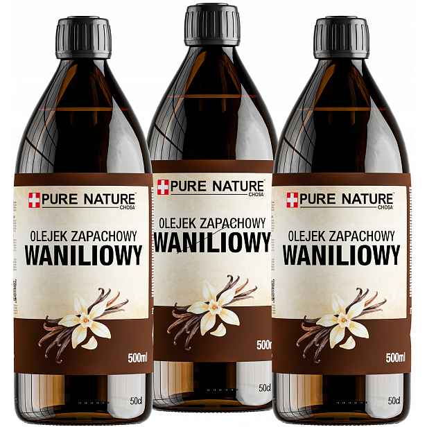 Vanilkový Olej Na Svíčky Difuzéru 100% Čistý Velmi Intenzivní 3x500 ml