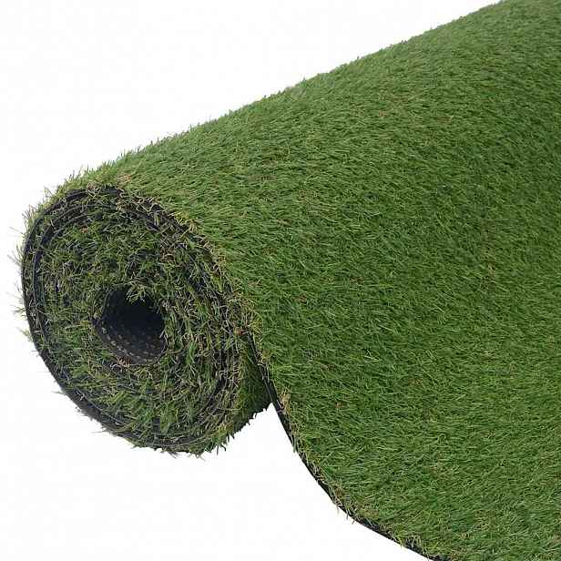 vidaXL Umělá tráva 1x15 m/20–25 mm zelená