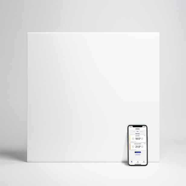 Adax Neo Compact 400W elektrický ohřívač WiFi nástěnný bílý 420 mm