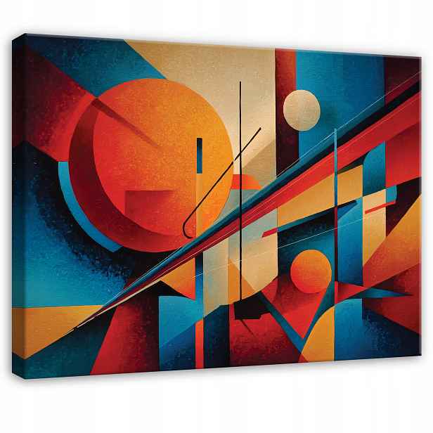 Barevný Obraz Abstrakce Pop Art Do Předsíně Kanceláře Moderní 120x80