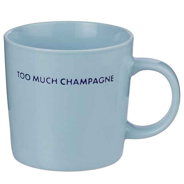 GOOD VIBES Hrnek "Champagne" 400 ml -  modrá