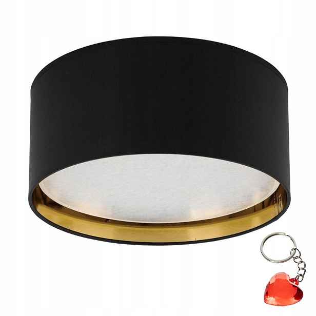 Stropní Svítidlo Černý Zlatý 4 zdroje E27 15W Salon 17cm Tk Lighting
