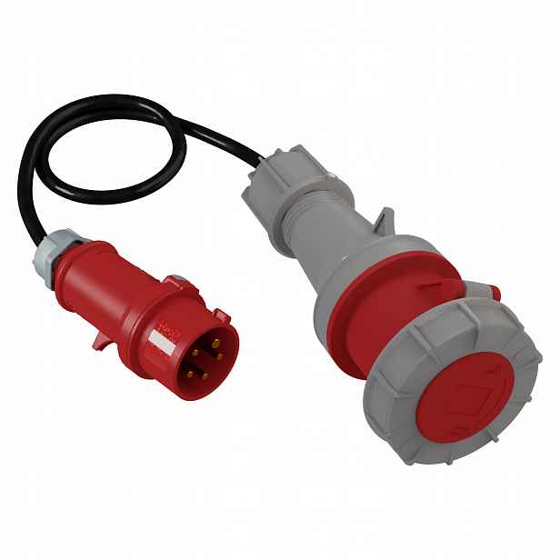 Adaptér 32A pro silový 63A 1m 400V DV-2797-32-A-63 Doktorvolt