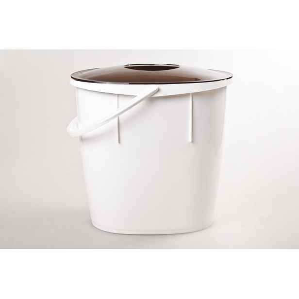 ALFA PLASTIK - Vědro ovál s víkem 12l bílé