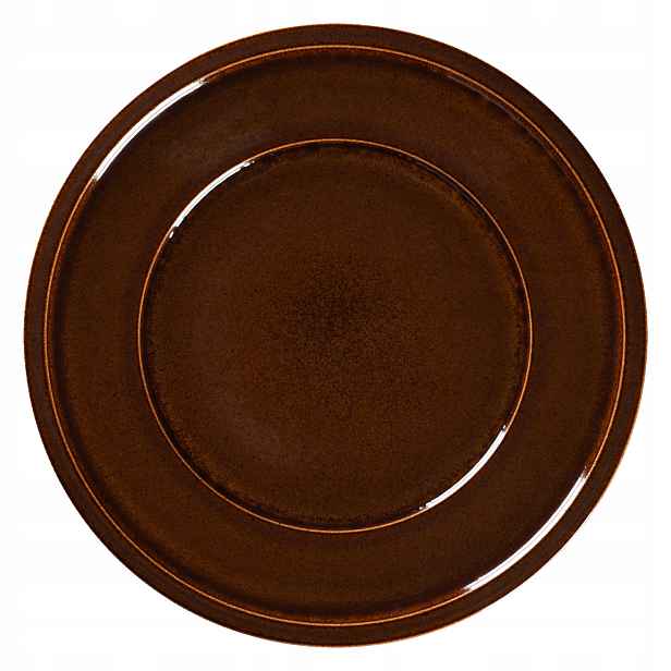 Ease Rakstone Plochý talíř 28 cm jantarový Rak Porcelain