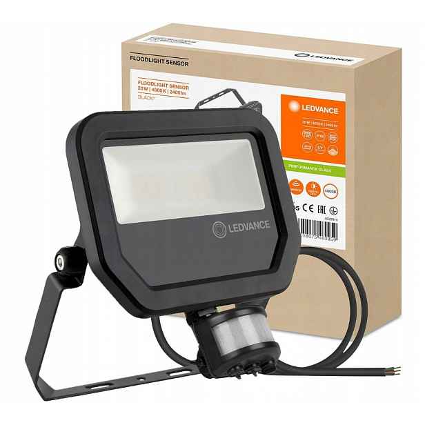 Led halogenový reflektor 17W 4000K Senzor Pohybu Ledvance Osram 5 let Zár.