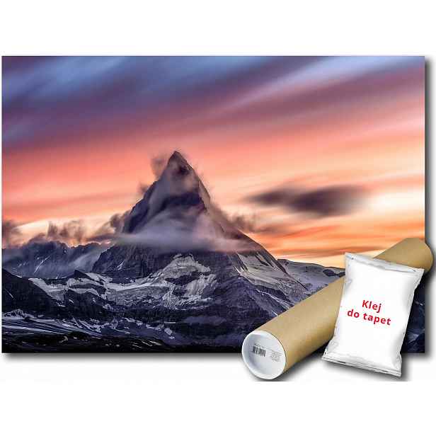 Vinylová fototapeta s výhledem na hory Matterhorn, Alpy, Švýcarsko, Itálie 152x104