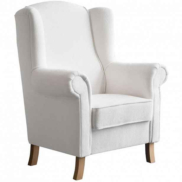 Beautysofa KŘESLO UŠÁK Leonardo béžové, bouclé látka