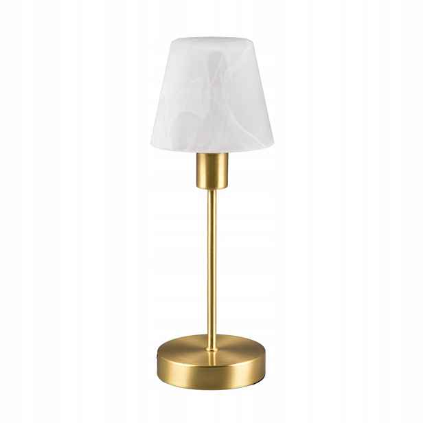 Stolní lampa Trio Luis II Zlatá, kov/sklo, 40 W E14 IP20