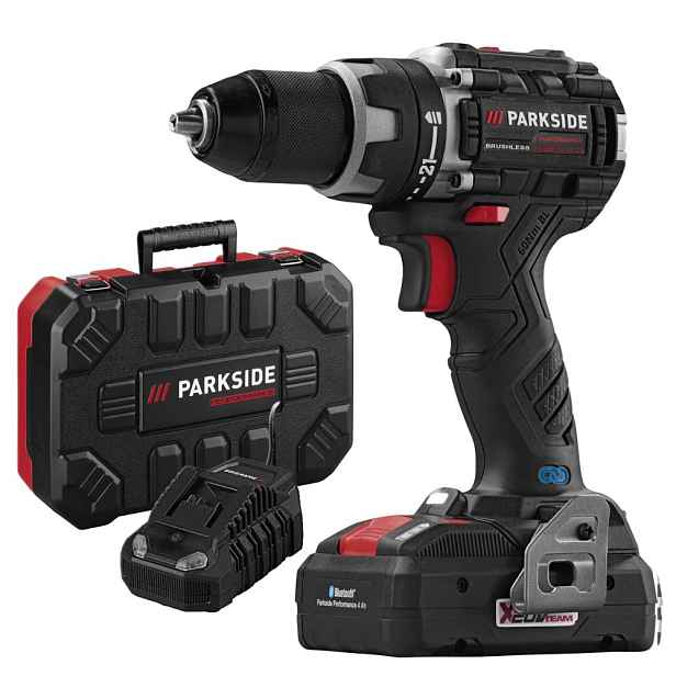 Aku Vrtačka Parkside Pabsp C4 20V Sada Aku 4AH Nabíječka Kufr