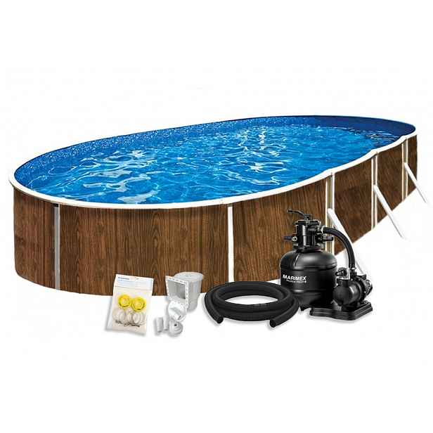 Bazén Orlando Premium DL 3,66x7,32x1,22 m s pískovou filtrací a příslušenstvím