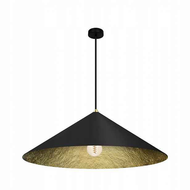 MLP0646 Závěsná lampa Ø70 cm černo-zlatá 1xE27 Fuji Eko-light