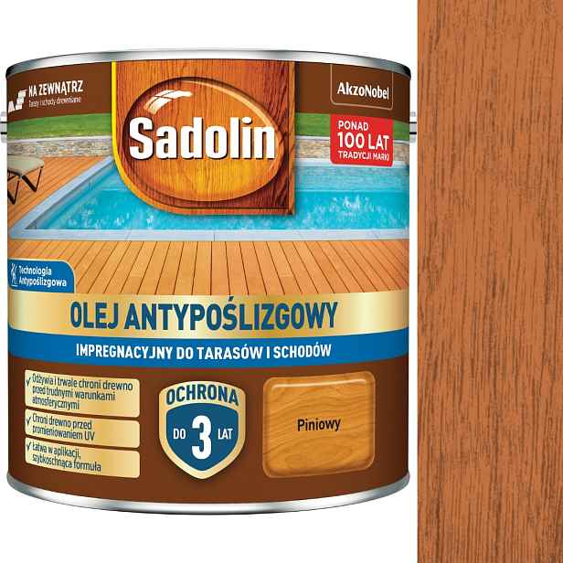 Sadolin Impregnační Protiskluzový Olej 2,5 L Pinia