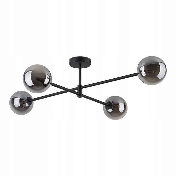 Stropní Svítidlo Černá Moderní 4xG9 Dlouhá Lineární Tk Lighting
