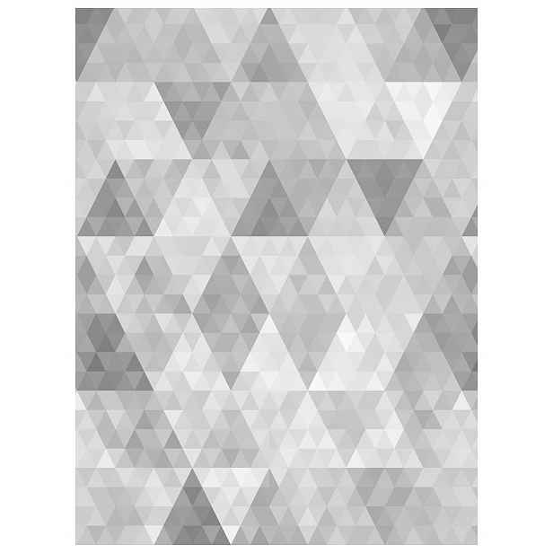 Vliesová fototapeta Geometrické trojúhelníky a kosočtverce šedá 206x275 lepidlo