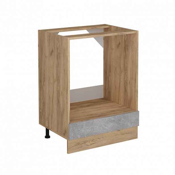 Vicco SKŘÍŇKA NA VESTAVĚNOU TROUBU R-Line Beton 60 cm bez pracovní desky