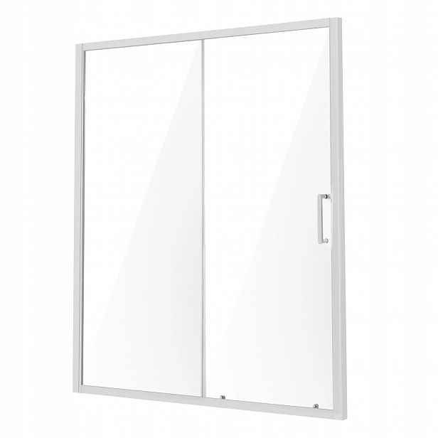 Posuvné sprchové dveře 1500 mm 6 mm tvrzené sklo nano chrom