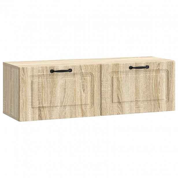 vidaXL Nástěnná TV skříň Dub sonoma 98 x 31 x 30 cm Kompozitní dřevo