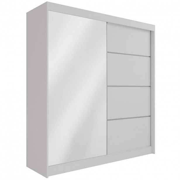 ALTDECOR ŠATNÍ SKŘÍŇ PAOKI – 200 cm – bílá