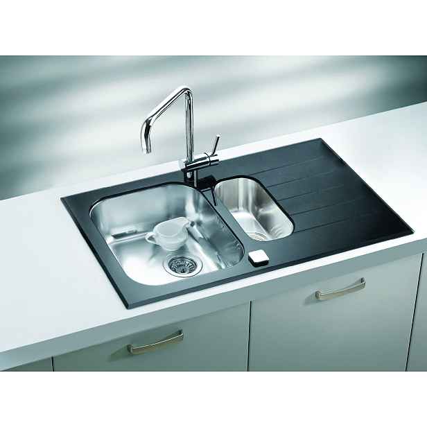 Alveus GLASSIX 20 černý, 860x500x190 1+1/2 F